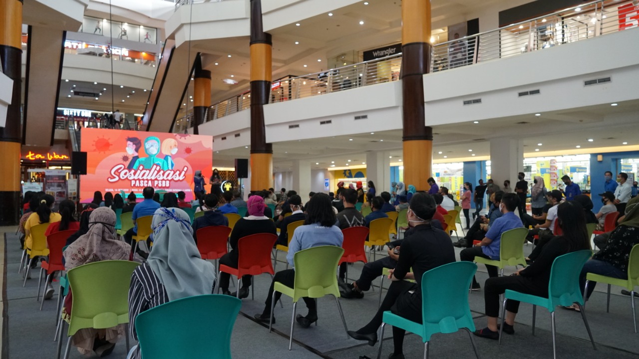 Dinkes Adakan Sosialisasi Pasca Psbb Di Duta Mall Duta Mall
